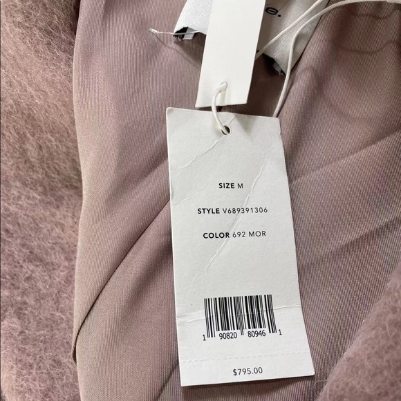 NWT $795 Vince Textured Wool Blend Notch Collar Coat - Picture 6 of 7